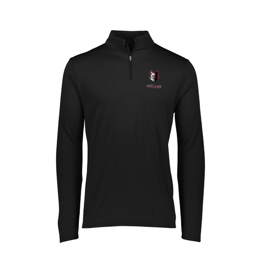 [FTLQFLBK-FAXS-LOGO2] Decker Women's Flex-Lite 1/4 Zip Shirt (Female Adult XS, Black, Logo 2)