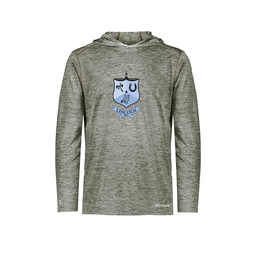 [FOLHCGGY-AS-LOGO1] Decker Men's Charge Hoodie (Adult S, Gray, Logo 1)