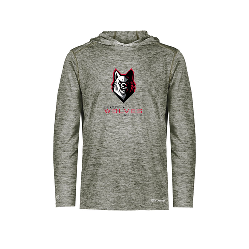 [FOLHCGGY-YS-LOGO2] Decker Youth Charge Hoodie (Youth S, Gray, Logo 2)