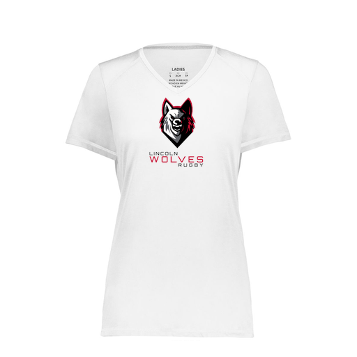 [6844.005.XS-LOGO1] Women's SoftTouch Short Sleeve (Female Adult XS, White, Logo 1)