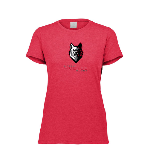 [FTSCUBRD-FAXS-LOGO2] Decker Women's Tri-Blend T-Shirt - Short Sleeve (Female Adult XS, Red, Logo 2)