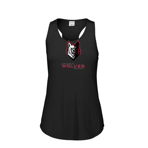 [3078.K94.S-LOGO1] Ladies Tri Blend Tank Top (Female Adult S, Black, Logo 1)