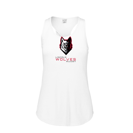 [3078.005.S-LOGO1] Ladies Tri Blend Tank Top (Female Adult S, White, Logo 1)