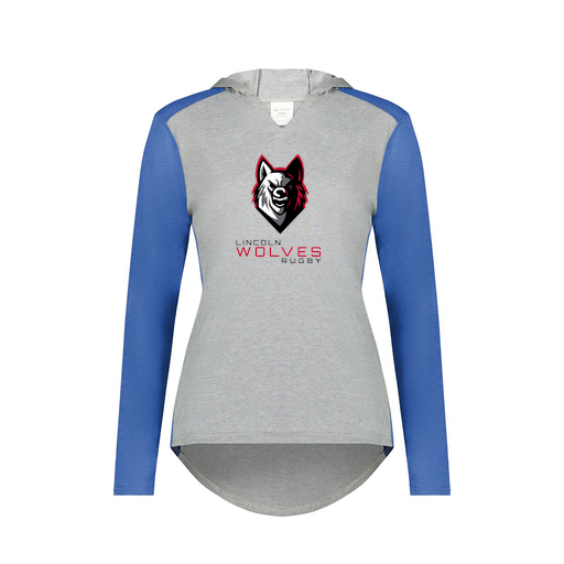 [6902.28V.XS-LOGO1] Ladies Vintage Hoodie (Female Adult XS, Royal, Logo 1)