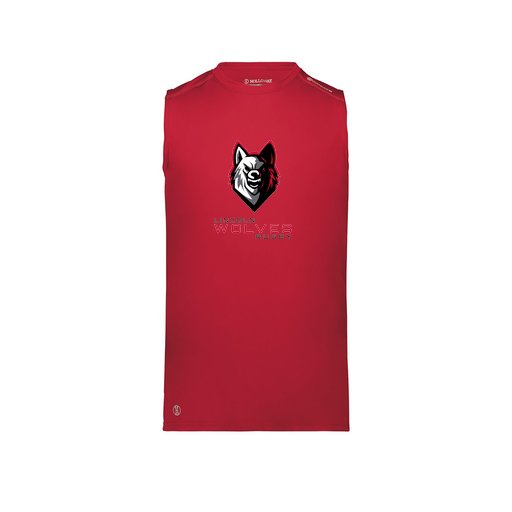 [222593.083.S-LOGO1] Men's CoolDry TankTop (Adult S, Red, Logo 1)