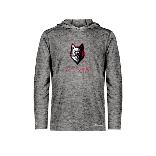 [CUS-DFW-CHGHOOD-PER-LSL-BLK-AS-LOGO1] Men's Charge Hoodie (Adult S, Black, Logo 1)