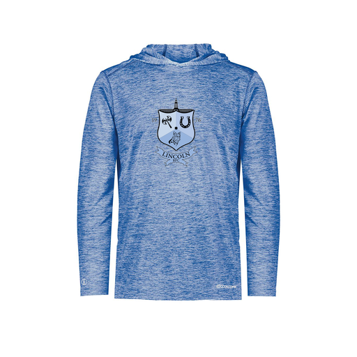 [FOLHCGRY-AS-LOGO1] Decker Men's Charge Hoodie (Adult S, Royal, Logo 1)