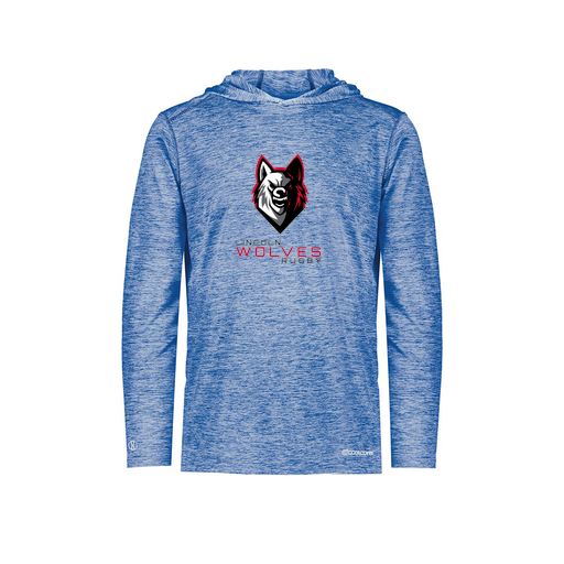 [FOLHCGRY-AS-LOGO2] Decker Men's Charge Hoodie (Adult S, Royal, Logo 2)