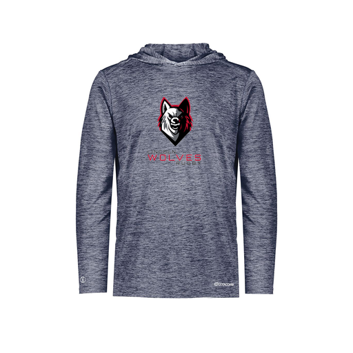 [FOLHCGNV-YS-LOGO2] Decker Youth Charge Hoodie (Youth S, Navy, Logo 2)