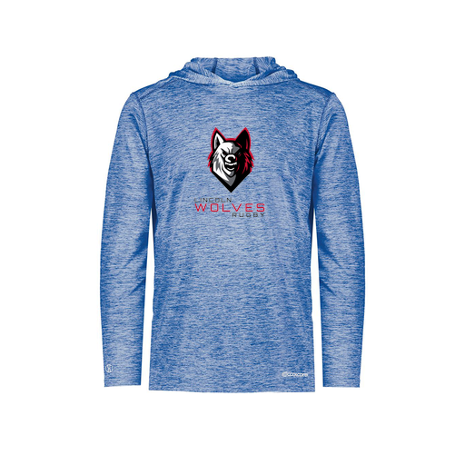 [FOLHCGRY-YS-LOGO2] Decker Youth Charge Hoodie (Youth S, Royal, Logo 2)