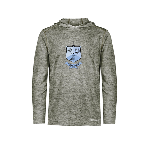 [FOLHCGGY-YS-LOGO1] Decker Youth Charge Hoodie (Youth S, Gray, Logo 1)