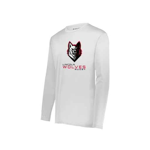 [222822.005.XS-LOGO2] Men's LS Smooth Sport Shirt (Adult XS, White, Logo 2)