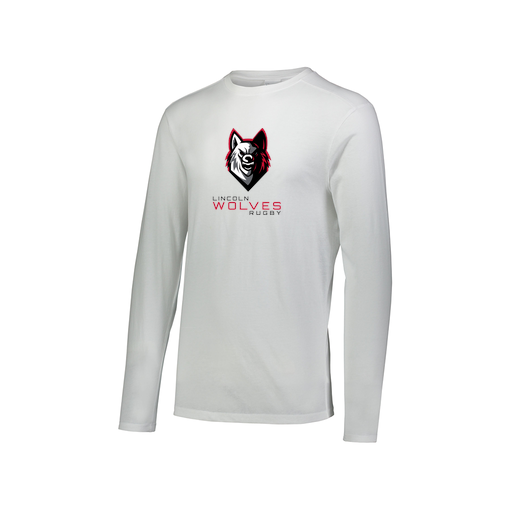 [FTLCUBWH-AXS-LOGO1] Men's LS Ultra-blend T-Shirt (Adult XS, White, Logo 1)
