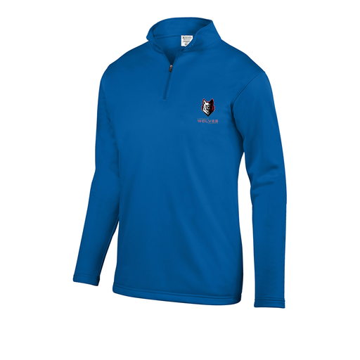 [DFW-FFQZ-RYL-AS-LOGO1] Decker Men's FlexFleece 1/4 Zip (Adult S, Royal, Logo 1)