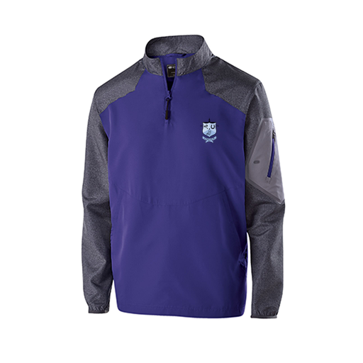 [229155.H68.XS-LOGO1] Men's Raider LS Pullover (Adult XS, Purple, Logo 1)