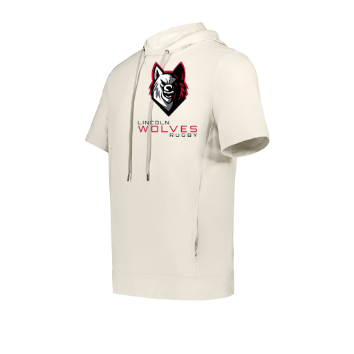 [222605-WHT-YS-LOGO1] YOUTH VENTURA SOFT KNIT SHORT SLEEVE HOODIE (Youth S, White, Logo 1)
